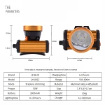 Led adjustable high light headlamp rechargeable waterproof outdoor headlamp