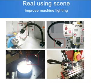 Led lathe Machine Tool Light 24V 220V 36V Magnetic Screw Base Work Industrial Table Lamp cnc Machine Light