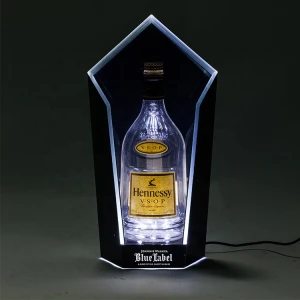 led Lighted Up Acrylic Champagne Liquor Tequila Whiskey Ciroc Vodka Bottle Display Rack Stand Glorifier Presenter