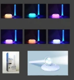 LED magic rainbow rechargeable hamburger folding household reading charge lamp light