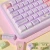 Import Lily of The Valleykey Keycaps Purple and Pink Mechanical Keyboard Keycaps 138/158keys MDA Profile PTB Sublimation Keycaps from China