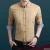 Import LM5666Q lapel men shirts long sleeve casual grid shirt man clothing from China