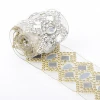 LOCACRYSTAL brand Clear AB Crystal Wedding Rhinestone Trim Chain Decorative Stone Beaded Trims for Bags