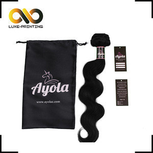 Buy Logo Custom Printing Hair Extension Stickers Packaging Hair Labels ...