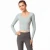 Import Long Sleeves Yoga Tops For Women Backless Sports T-shirts Gym Crop Top double V-neck Sport Active Sportswear from China