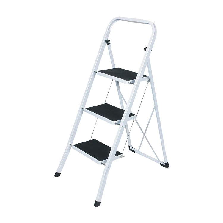 Low Price Hot Sale 3 Step Ladder Folding Iron Ladder House Use Ladder