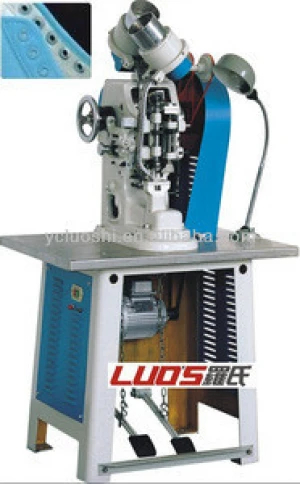 LS-12 Automatic double-side eyeletting machine/shoe machines