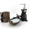 luxury Bathroom items  arboreal animal shower accessories polyresin