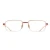 Import Luxury Business square-shaped Half Rim Spectacle 18K Gold Optical Glasses Frame with Natural Ruby Setting Jewelry Eyewear from China