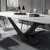 Import Luxury Dining Room Furniture Marble Table Top Stainless Steel Base Dining Table from China