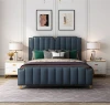 Luxury King Beds Fancy Bedroom Set Furniture Modern Double Soft Bed Popular Nappa Leather Queen Size Bed