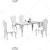 Import Luxury modern stainless steel wedding chairs and tables for banquet hall from China