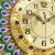 Luxury  Peacock Wall Clock Metal Clock Wholesale for  Home Office Decoration