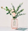 Luxury  rose gold  Metal Mesh flower Vase