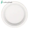 LuzhouPack Free Sample High Quality Biodegradable Disposable Restaurant Sugarcane Plates 6 Inch Dishes Paper Plates