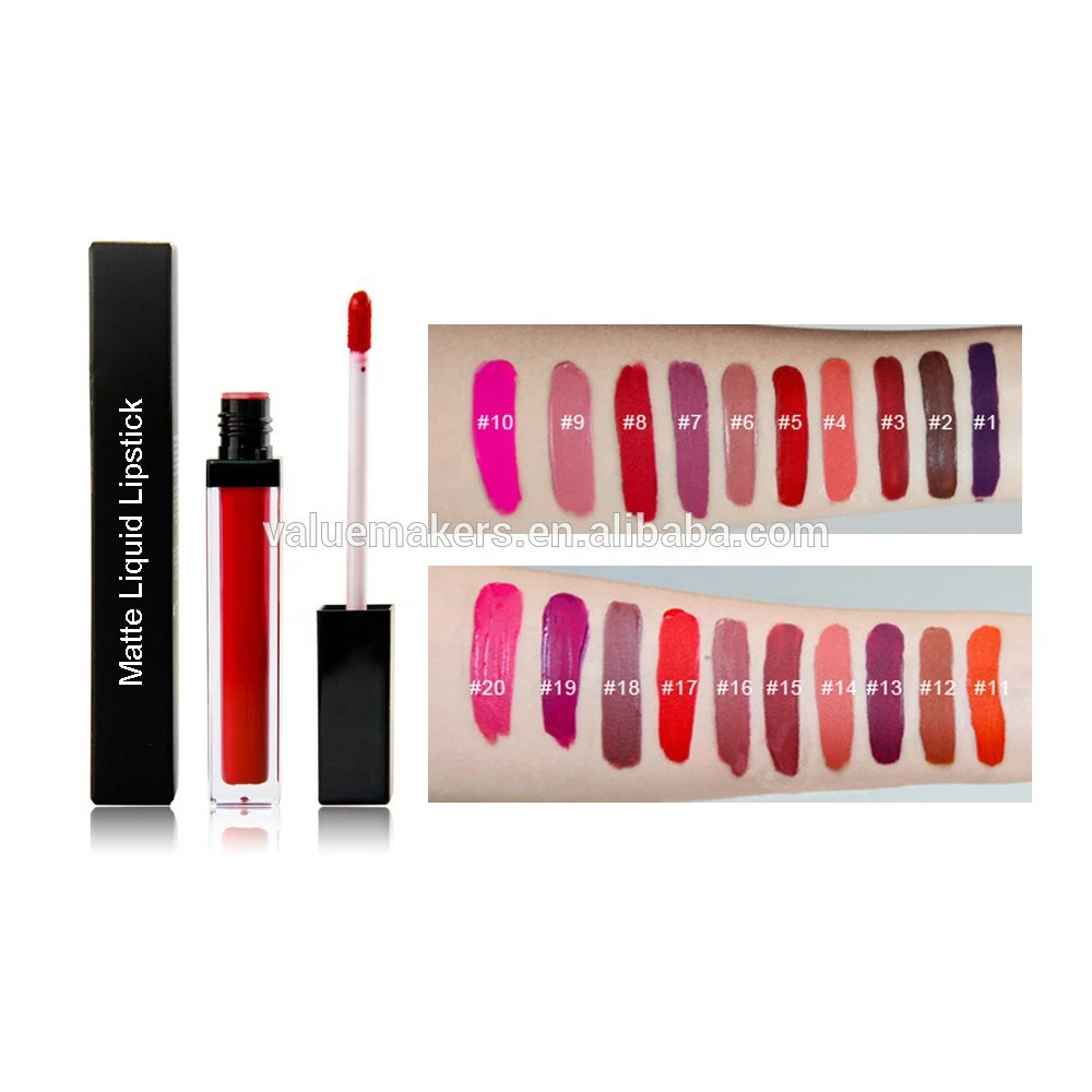 Make Your Own Brand 43 Color Waterproof Matte Liquid Lipgloss Lipstick with Low MOQ Custom Names