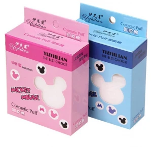 Makeup Remover Pads Packaging Custom Printed Cosmetic Puff Cotton Pads Makeup Remover Pads Packaging Paper Box
