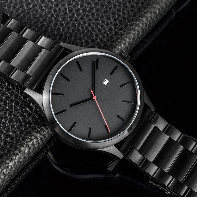 man quartz watch sr626sw oem Date window mens luxury Low MOQ Relojes stainless steel watch