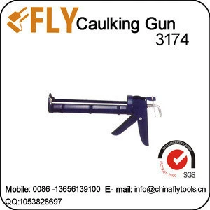 Manual construction sealant tool steel tube adhesive silicone gun rotary caulking gun