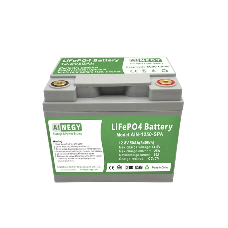 Manufacturer 12V 50Ah Storage Battery Lithium Replacement Batteries Scooter Electric 12v Lithium Battery Pack BT BMS