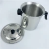 Manufacturer Quality Assurance Durable Food Grade Double Wall Single Handle Stainless Steel Milk Pot Boiling pot
