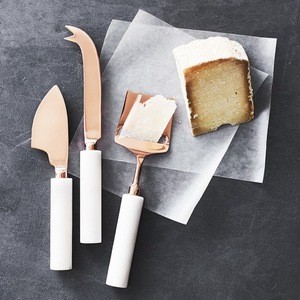 Marble copper cheese knives set of 3pcs