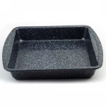 Marble Square Shaped Non-Stick Pizza Pans Carbon Steel Baking Cake Pans