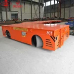 Material handling equipment coil trackless transfer cart for workshop