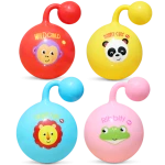 Mattel toys 10cm soft Baby rattles toys with bell inside, baby shaking inflatable toys.