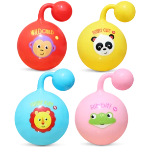 Mattel toys 10cm soft Baby rattles toys with bell inside, baby shaking inflatable toys.