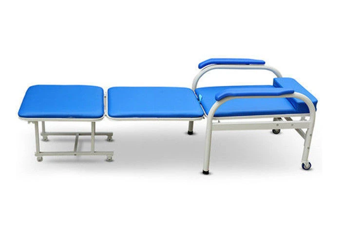 medica folding attendant bed cum chair for hospital patient room