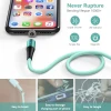 Melonboy Magnetic Charging Cable 3.3ft/6.6ft Soft & Tangle-Free Liquid Silicone Cable 3 in 1 Magnetic Phone Charger Cable