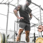 Mens 2-in-1 Gym Workout Shorts With Elastic Drawstring Pantalon Court Homme Fast Dry And Fit Men Shorts With Protective Layer