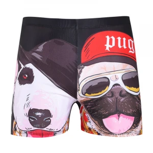 Mens boxer embarrassment proof  bathing suit  spa loose sexy print  swimming trunks