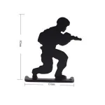 Metal Airsoft Shooting Target Walking Army Style ( 6pcs/pack ) Paintball Accessories for Practicing