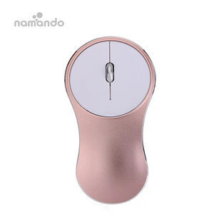 metal computer mouse 2.4G rechargeable wireless mouse with  high quality namando
