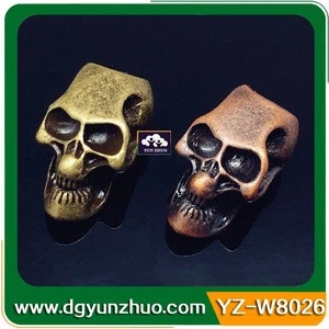 Metal Skull Beads For 550 Paracord Knife Lanyards