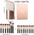 Import Micani hot selling portable rose gold makeup brush holder organizer bag waterproof stand-up ziplock cosmetic bag from China