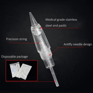 Microblading Tattoo Needles Disposable Stainless Steel Sterilized Permanent Makeup Machine Cartridges Needles