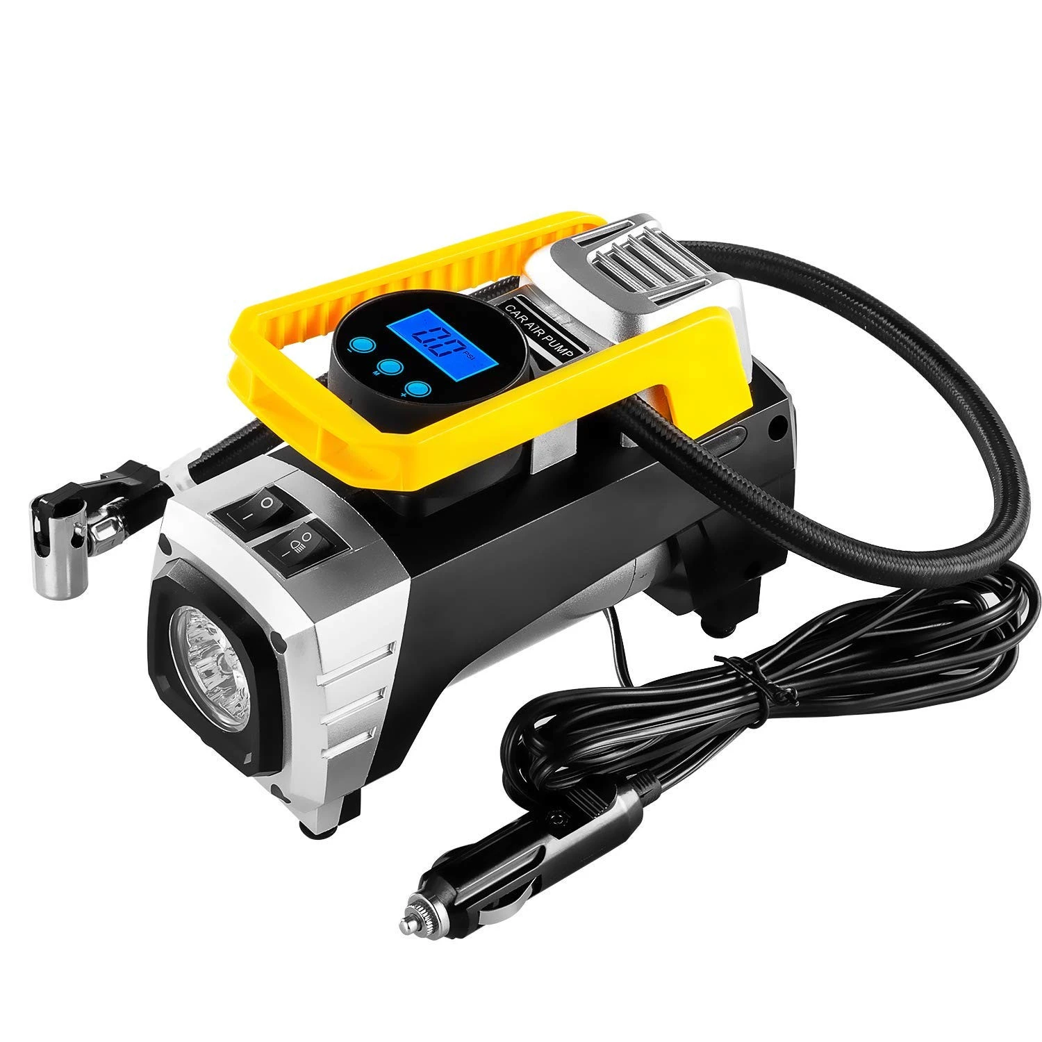 Mini portable electric dc 12v car tire air compressor air pumps,air pumps with lcd display