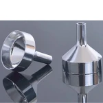 mini small aluminum alloy cosmetic perfume funnel in silver or gold color
