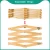 Minimalist style natural pine wood wall mounted best selling accordion expandable coat rack
