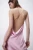 Import MISSM Simple design pink color Off Shoulder Halter Sexy Mini Dress Female from China