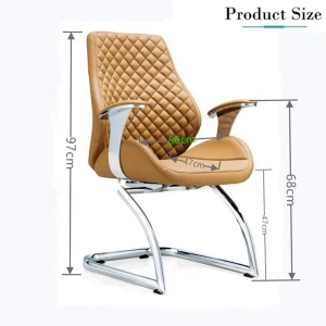 Modern design office furniture low back high quality synthetic leather office visitor chair