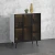 Import Modern dinning room furniture metal aluminum frame wood sideboard with glass door from China
