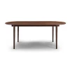 modern solid wood oval dining table for dining room