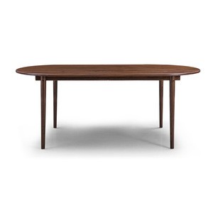 modern solid wood oval dining table for dining room