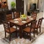 Import Modern Style Dining Table Set And Chairs Sets For 4/6 Persons Wooden Kitchen Dining Room Furniture Rectangle Shape from China