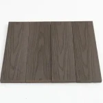 Modern Waterproof Solid Hollow WPC Decking Floor 3D Embossed SandedTechnics Outdoor Garden Use Interlocking composite decking