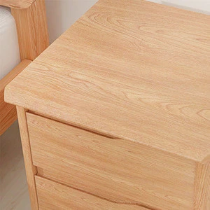 modern wooden night table natural oak wood nightstand with drawer